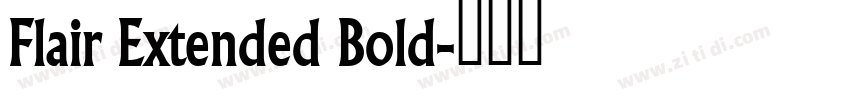 Flair Extended Bold字体转换